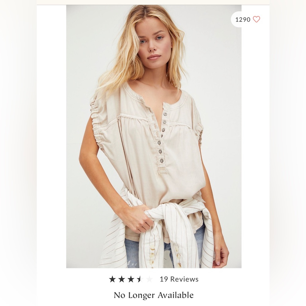 Free People top. XS Tan, EUC